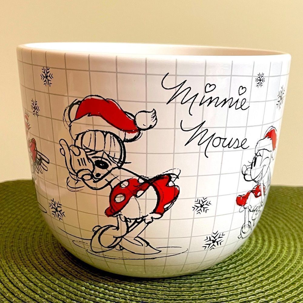 Disney Mickey & Minnie Mouse Christmas planter NWT